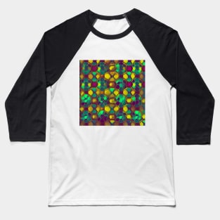 Stained Glass Pattern Baseball T-Shirt